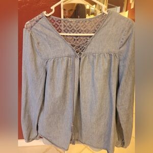 Like New Chambray Top Small